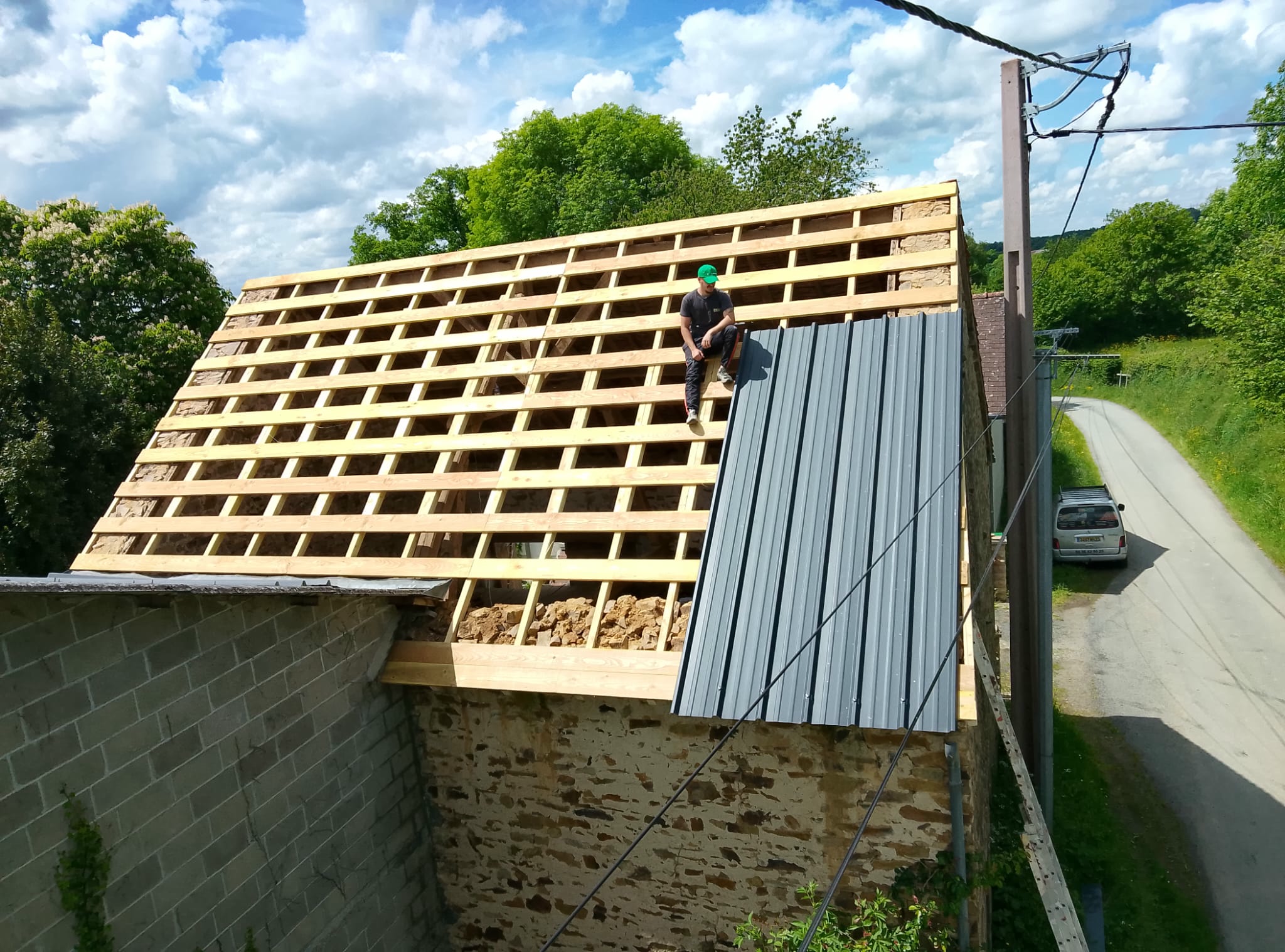 Travaux de toiture au Vernet